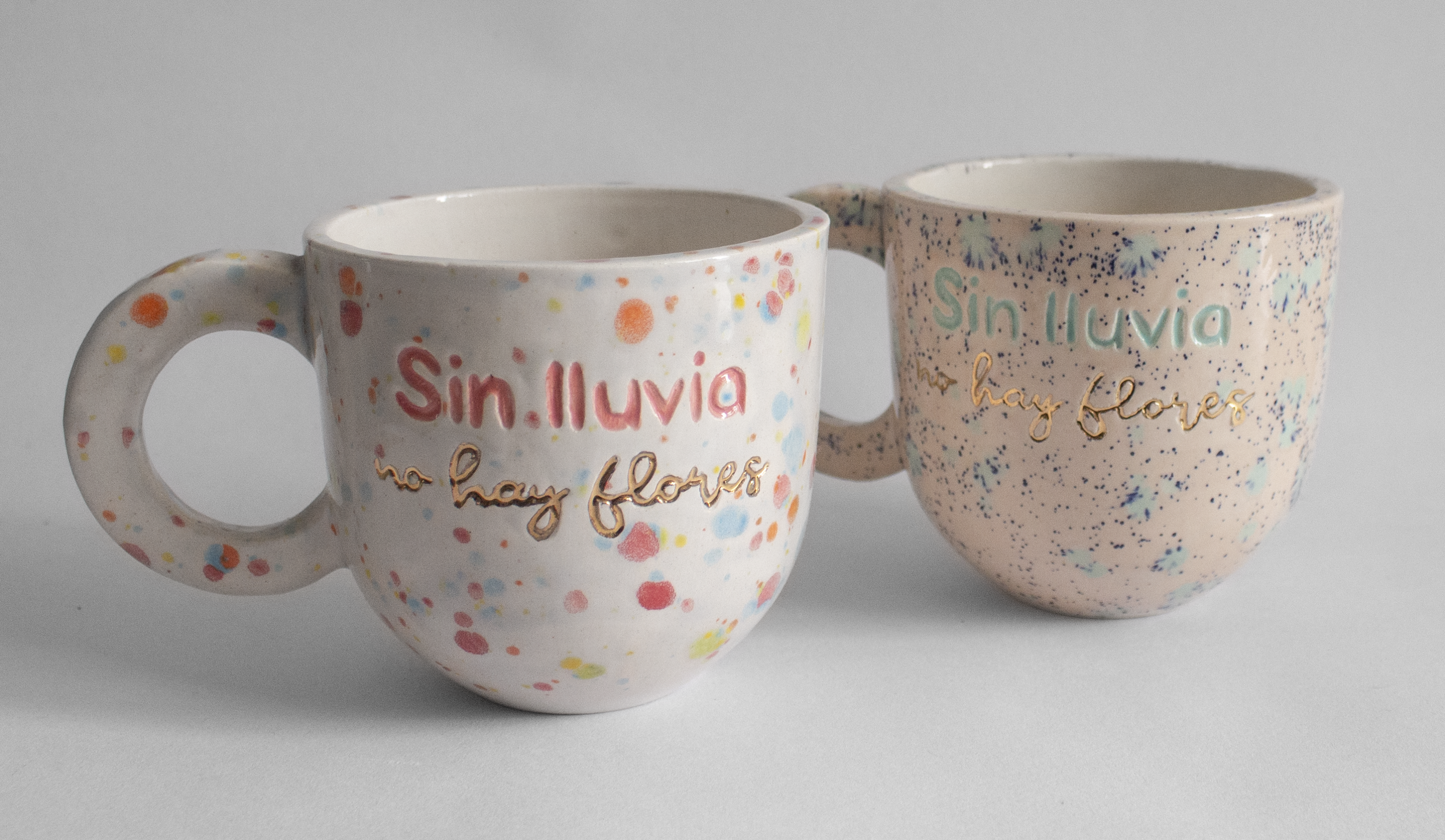 Taza cafetto grande “SIN LLUVIA NO HAY FLORES”