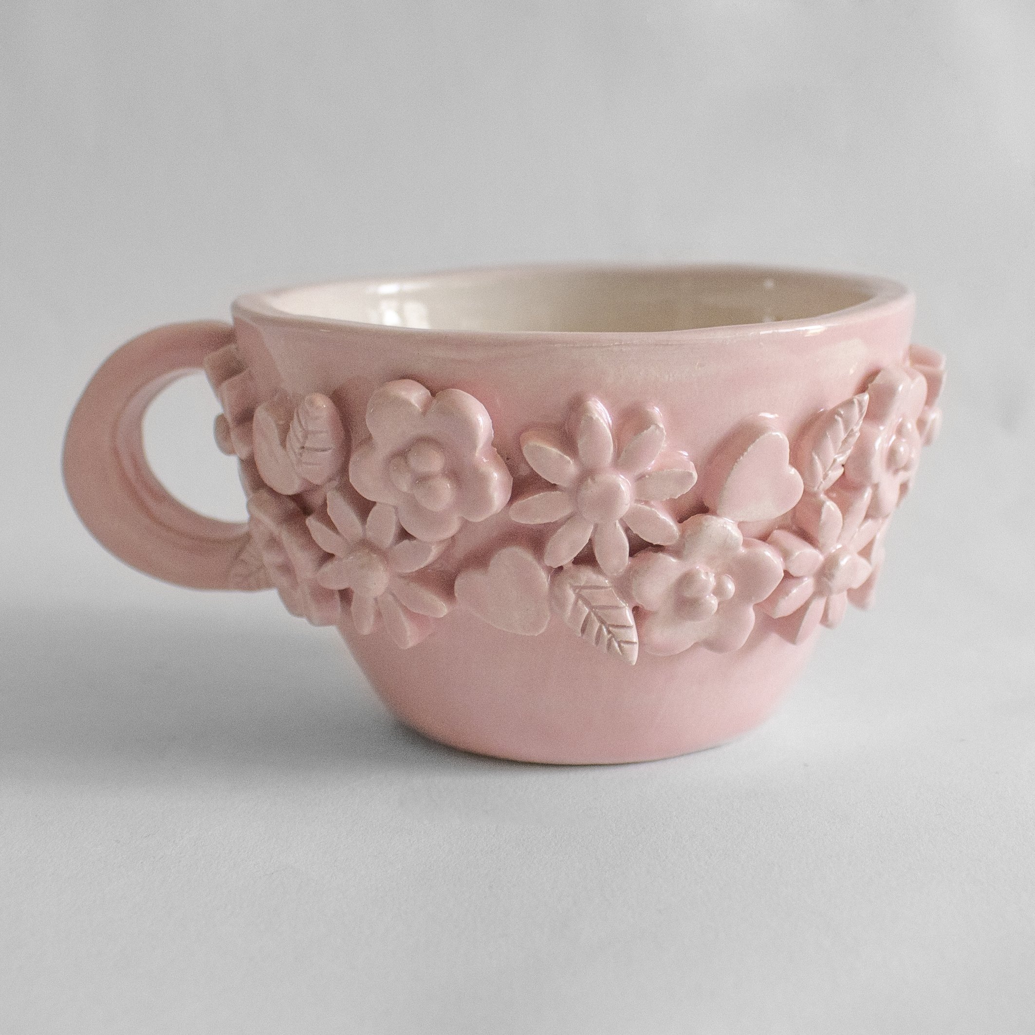 Taza con flores - Imagen 2