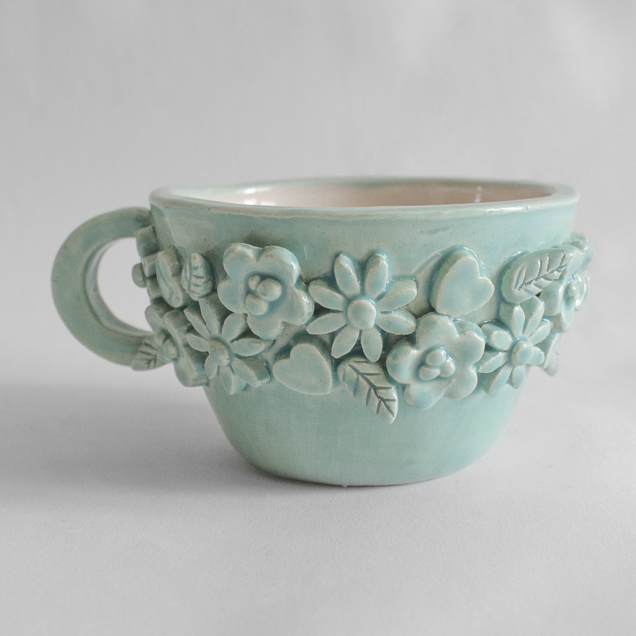 Taza con flores - Imagen 4